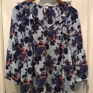ELLE Floral Blouse